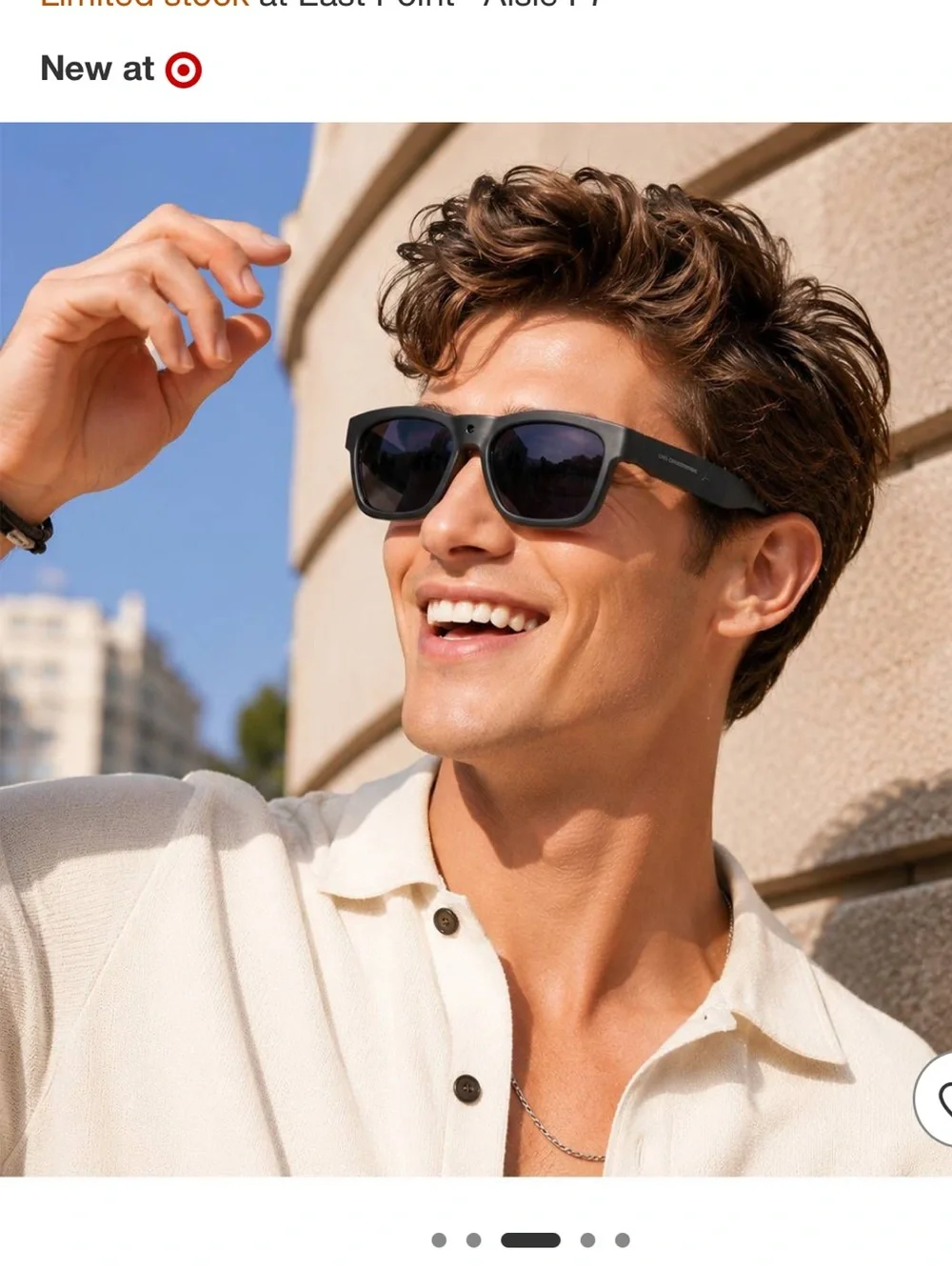 OhO Sunshine 4K Video Camera Glasses in Black